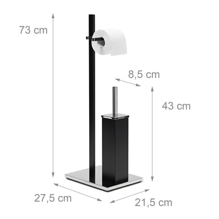 Ensemble de toilette noir mat