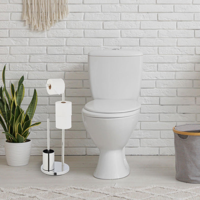 Ensemble de toilette avec porte-papier