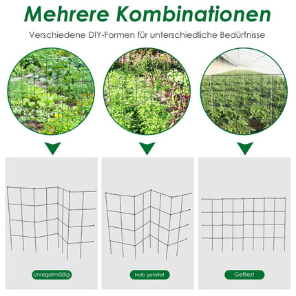Tomatenpflanzenstützkorb-Set, Metallrahmen, 100 cm, 4er-Pack
