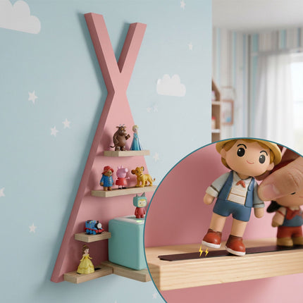 Étagère murale Toniebox avec rangement magnétique pour 34 figurines