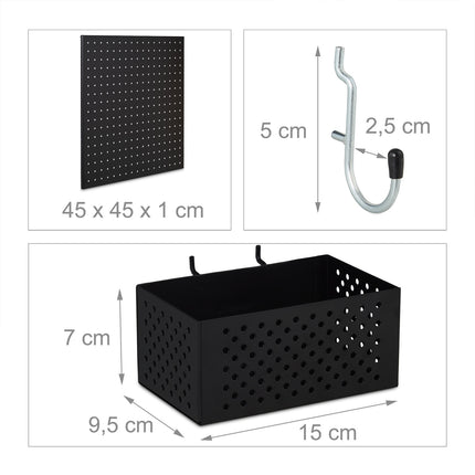 Porte-outils mural avec accessoires
