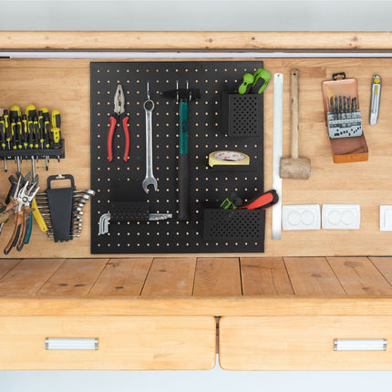 Porte-outils mural avec accessoires