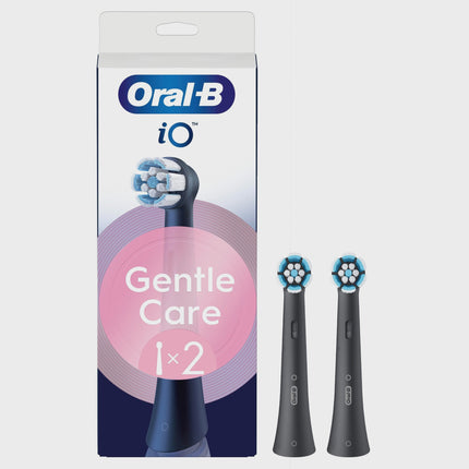 Zahnbürstenköpfe, sanfte Pflege, schwarz, 2er-Pack