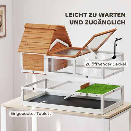 Schildkrötenhaus, 2-stöckiges Gehege mit Lampenfassung