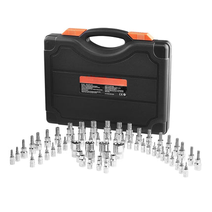Torx Bit and E-Torx Socket Set, 60-Piece, Case