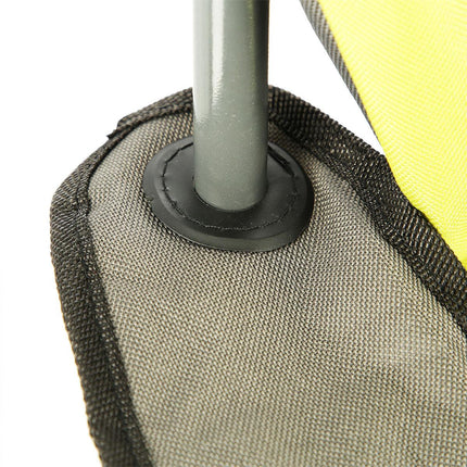 Chaise de tourisme, gris-citron vert, pliable, légère
