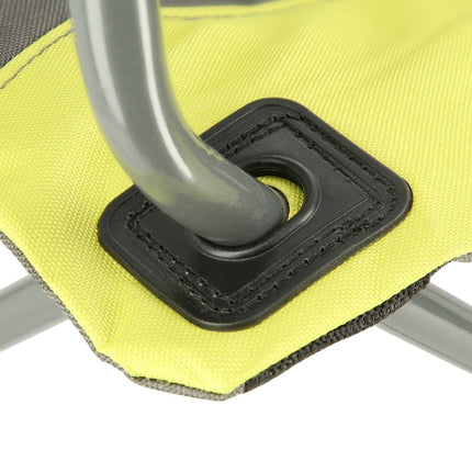 Chaise de tourisme, gris-citron vert, pliable, légère