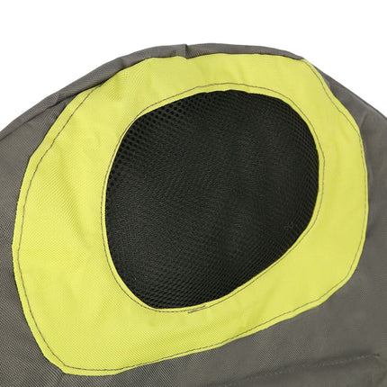 Chaise de tourisme, gris-citron vert, pliable, légère