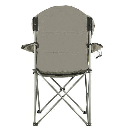 Chaise de tourisme, gris-citron vert, pliable, légère