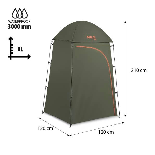 Vestiaire touristique XL, vert, tente de confidentialité portable
