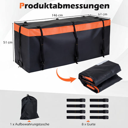 Sac de rangement pour attelage, 453 L, en PVC imperméable, pliable