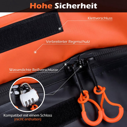 Sac de rangement pour attelage, 453 L, en PVC imperméable, pliable