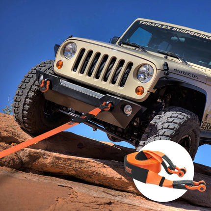 Tow Strap Recovery Kit, 3 in x 30 ft, 36,000 lb