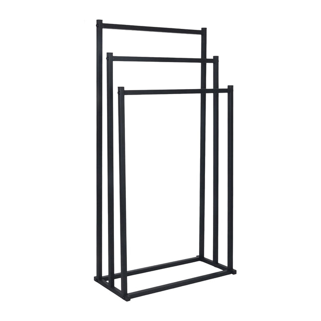 Porte-serviettes à 3 barres métalliques - Modèle autoportant