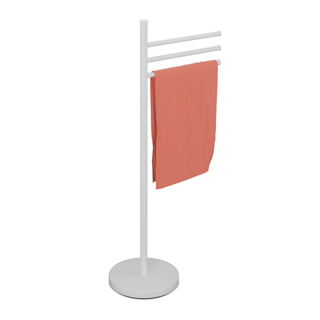 Porte-serviettes à 3 barres pivotantes, acier inoxydable
