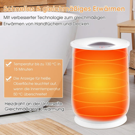 Seau chauffe-serviettes, capacité 21 L, minuterie réglable