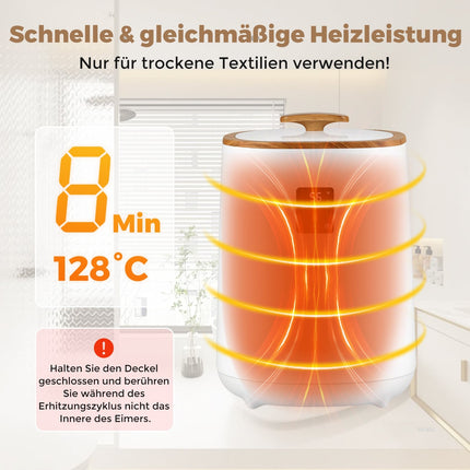Sèche-serviettes avec affichage LED, capacité 18 L, blanc