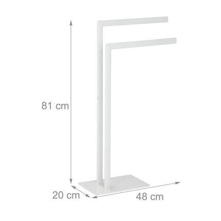Porte-serviettes 2 fermetures blanc