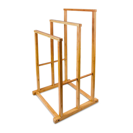 Towel hanger bamboo three bars