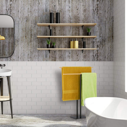 Porte-serviettes design en T