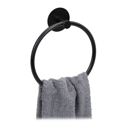 Anneau porte-serviette noir