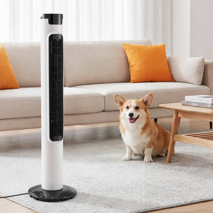 Tower Fan, 50 Oscillation, Remote, 7.5H Timer