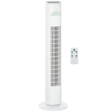 Turmventilator mit 70° Oszillation, 77 cm, 45W, 3 Geschwindigkeiten