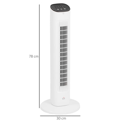 Ventilateur tour avec télécommande, 3 vitesses, oscillation à 85°