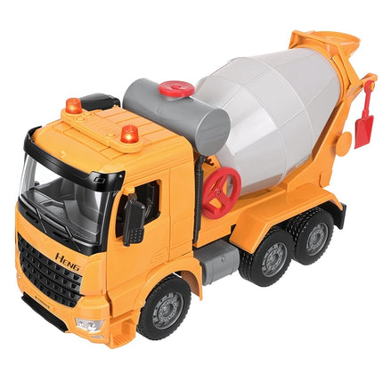 Toy Concrete Mixer Truck with Lights and Sounds, Friction Drive, 38.5 cm