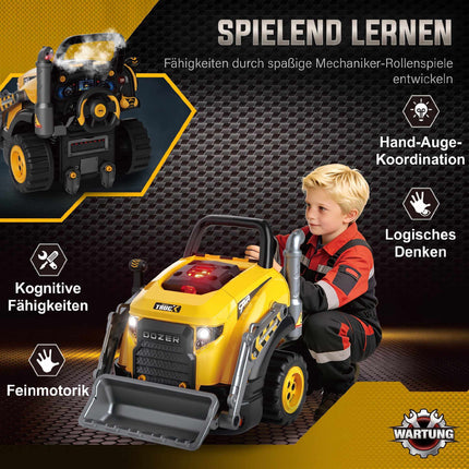 Spielzeug-Bagger-Reparaturset mit Licht und Sound, 68 Teile