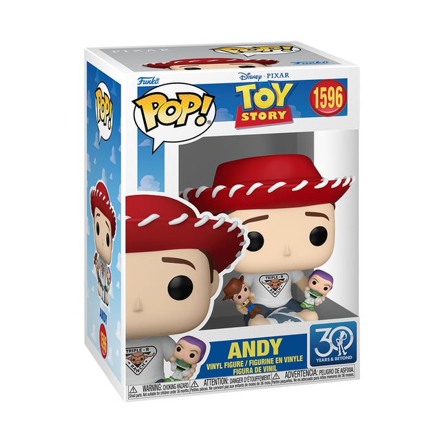 Figurine Funko Pop! en vinyle Toy Story Andy, jouet de collection