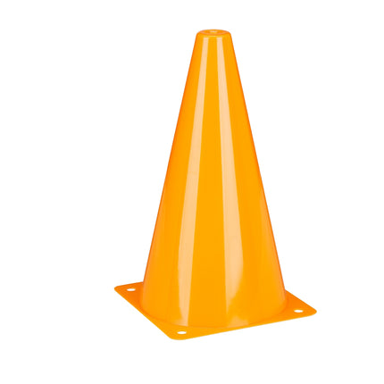 Cône de signalisation orange fixé à 16