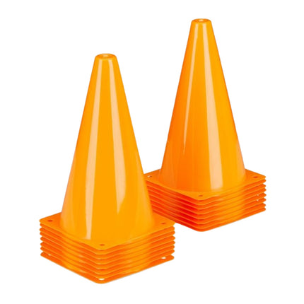 Cône de signalisation orange fixé à 16