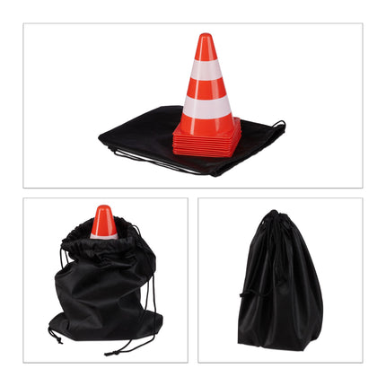 Ensemble de cônes de signalisation en 10