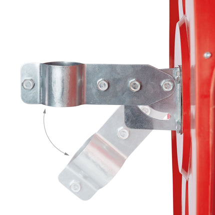 Miroir de circulation 60 cm rouge