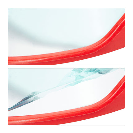 Miroir de circulation 60 cm rouge