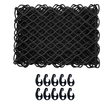 Filet de remorque, noir, 1 x 2 m, plastique PP durable
