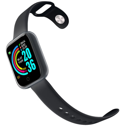 Trainerbeat Smartwatch mit zwei Armbändern Schwarz + Lila