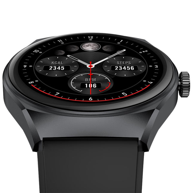 Trainerhalo Smartwatch with round dial Black