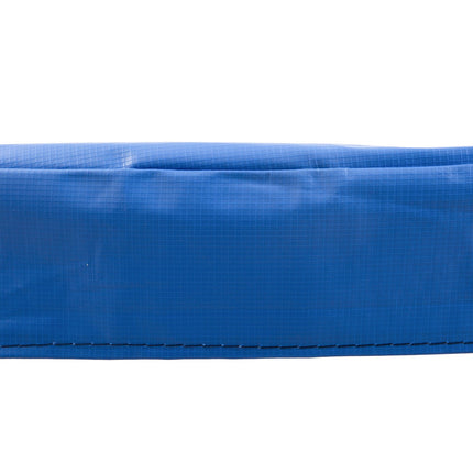 Trampoline accessory set with protective net and weather protection, blue