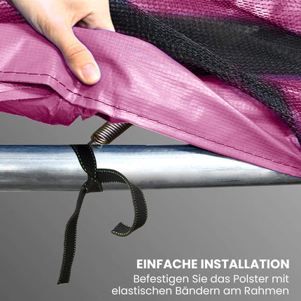 Protection de bord pour trampoline, imperméable et résistante aux déchirures, Ø 305 cm, rose