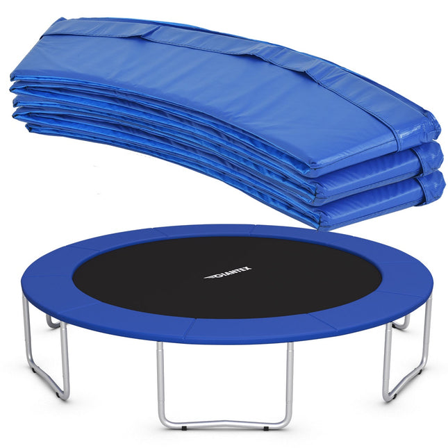 Tapis de trampoline 427 cm x 427 cm x 10 cm, bleu, résistant aux intempéries