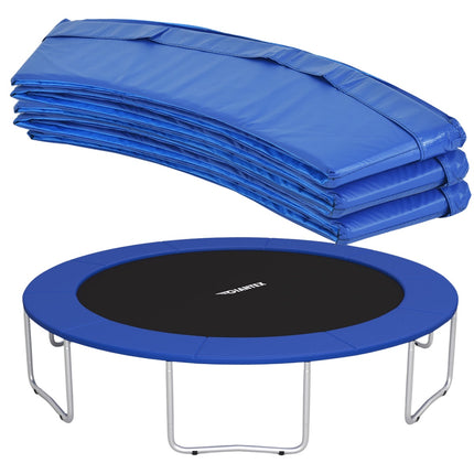 Tapis de trampoline 427 cm x 427 cm x 10 cm, bleu, résistant aux intempéries