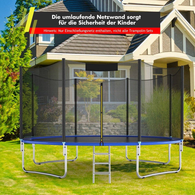 Filet de sécurité pour trampoline rond de 366 cm avec fermeture éclair