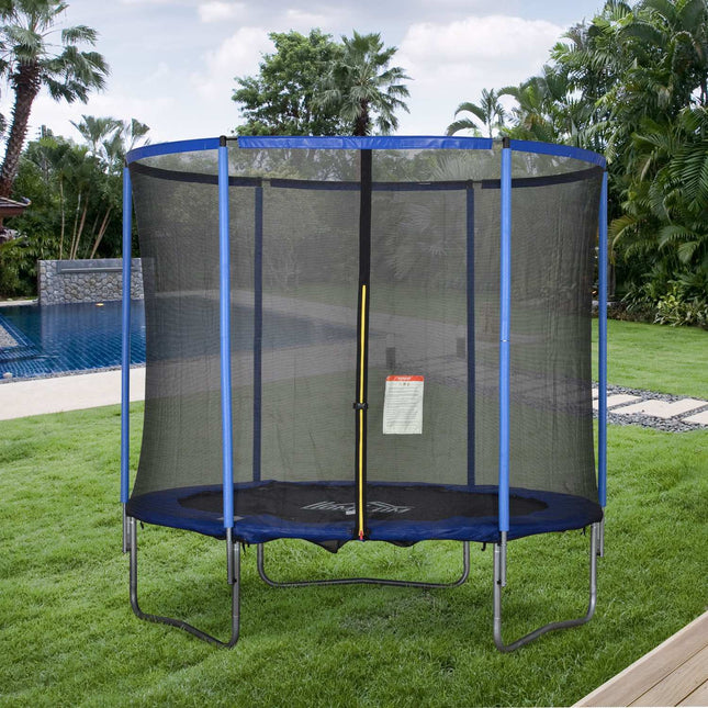 Indoor-/Outdoor-Trampolin mit Sicherheitsnetz, 113,6 kg Belastungsgrenze