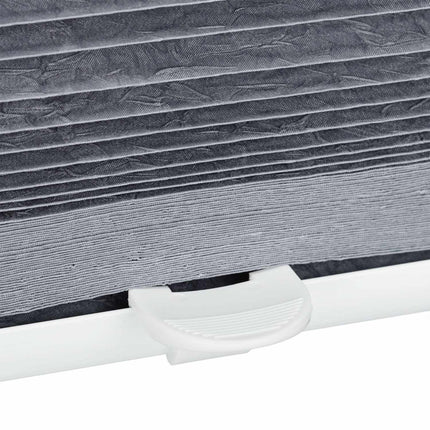 Stores plissés gris translucides - Sans perçage, polyester