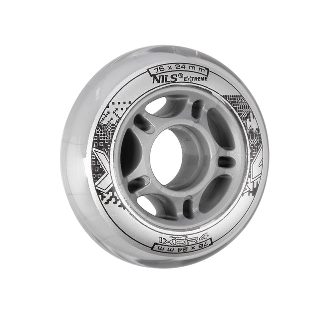 Transparente PU Skateboard Rollen 76x24mm 82A (4er-Set)