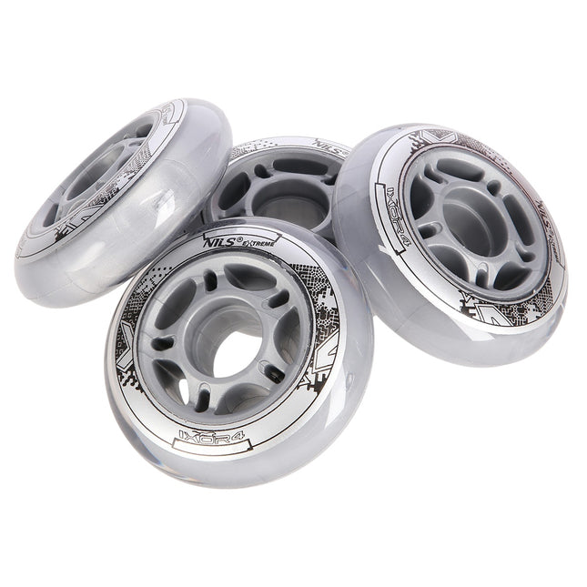 Transparente PU Skateboard Rollen 76x24mm 82A (4er-Set)