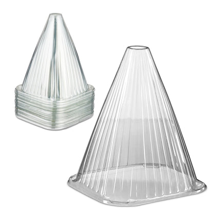 Cônes de protection transparents pour plantes, lot de 80