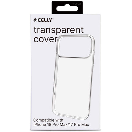 Coque transparente en TPU pour iPhone 18/17 Pro Max